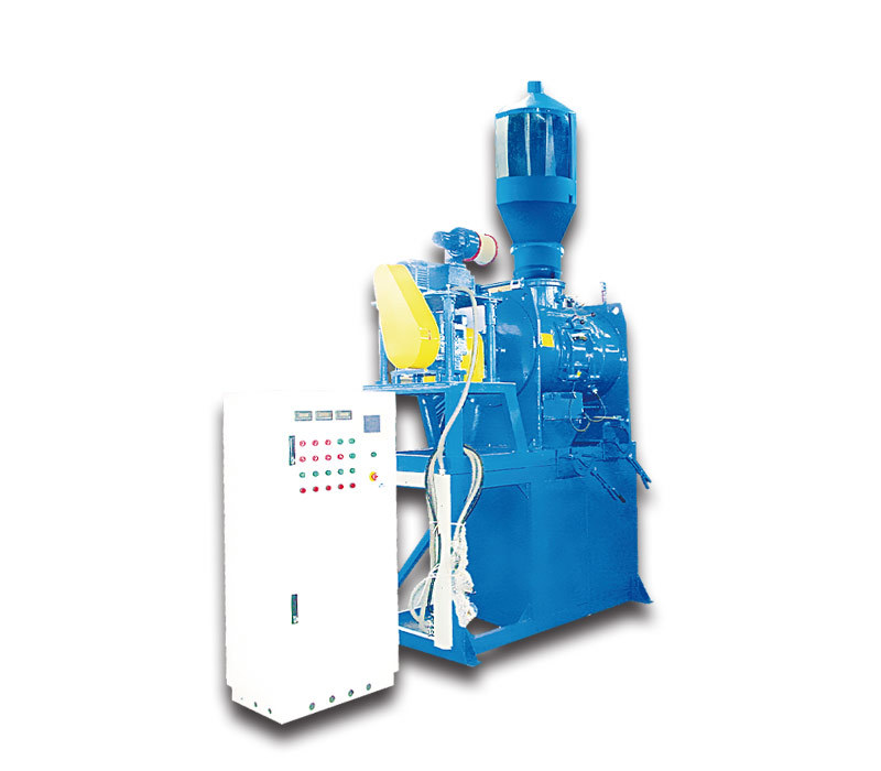 JF850Z Wet Vacuum Mixer with control cabinet and mixing chamber.