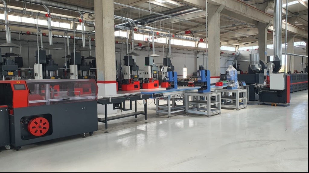 Complete friction material production line after technology transfer